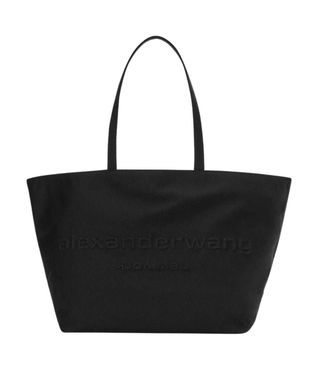 ALEXANDER WANG Черная синтетическая сумка тоут, фото 1