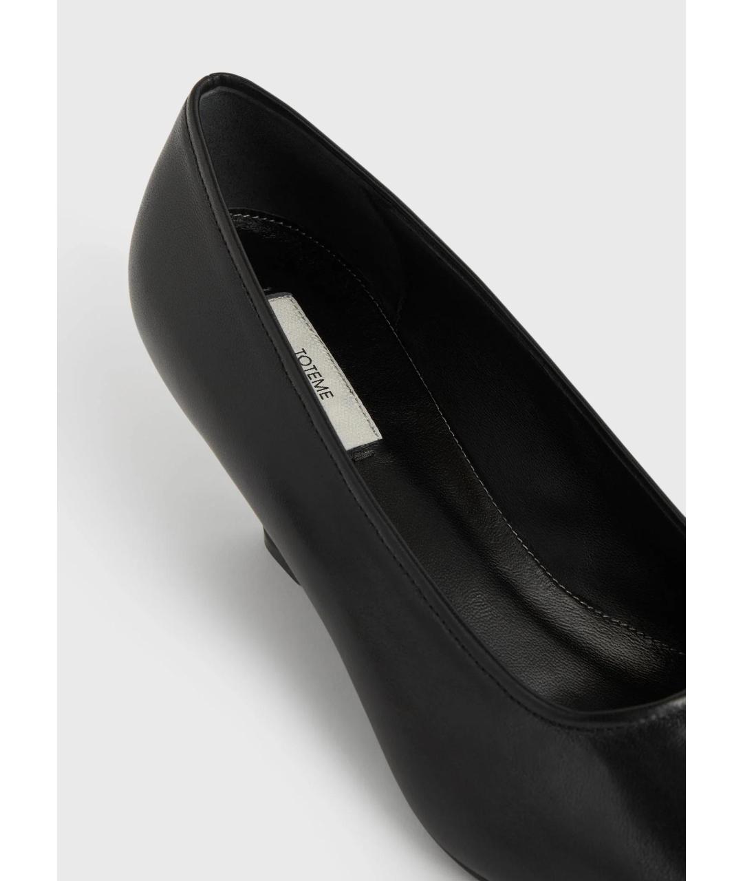 TOTEME Черные кожаные туфли, фото 4