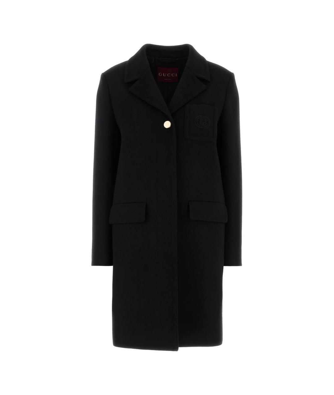 GUCCI Черная шерстяная куртка, фото 1