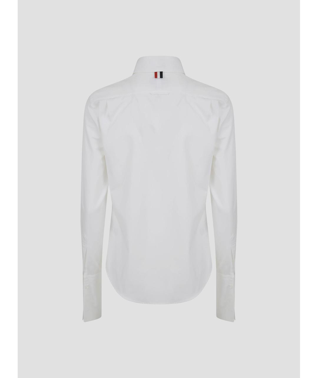 THOM BROWNE Белая хлопковая рубашка, фото 2