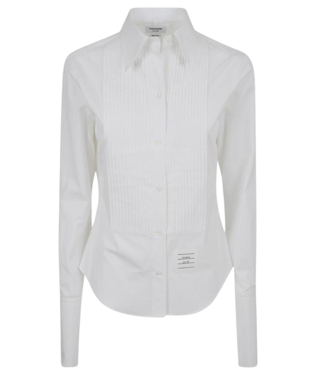 THOM BROWNE Белая хлопковая рубашка, фото 1