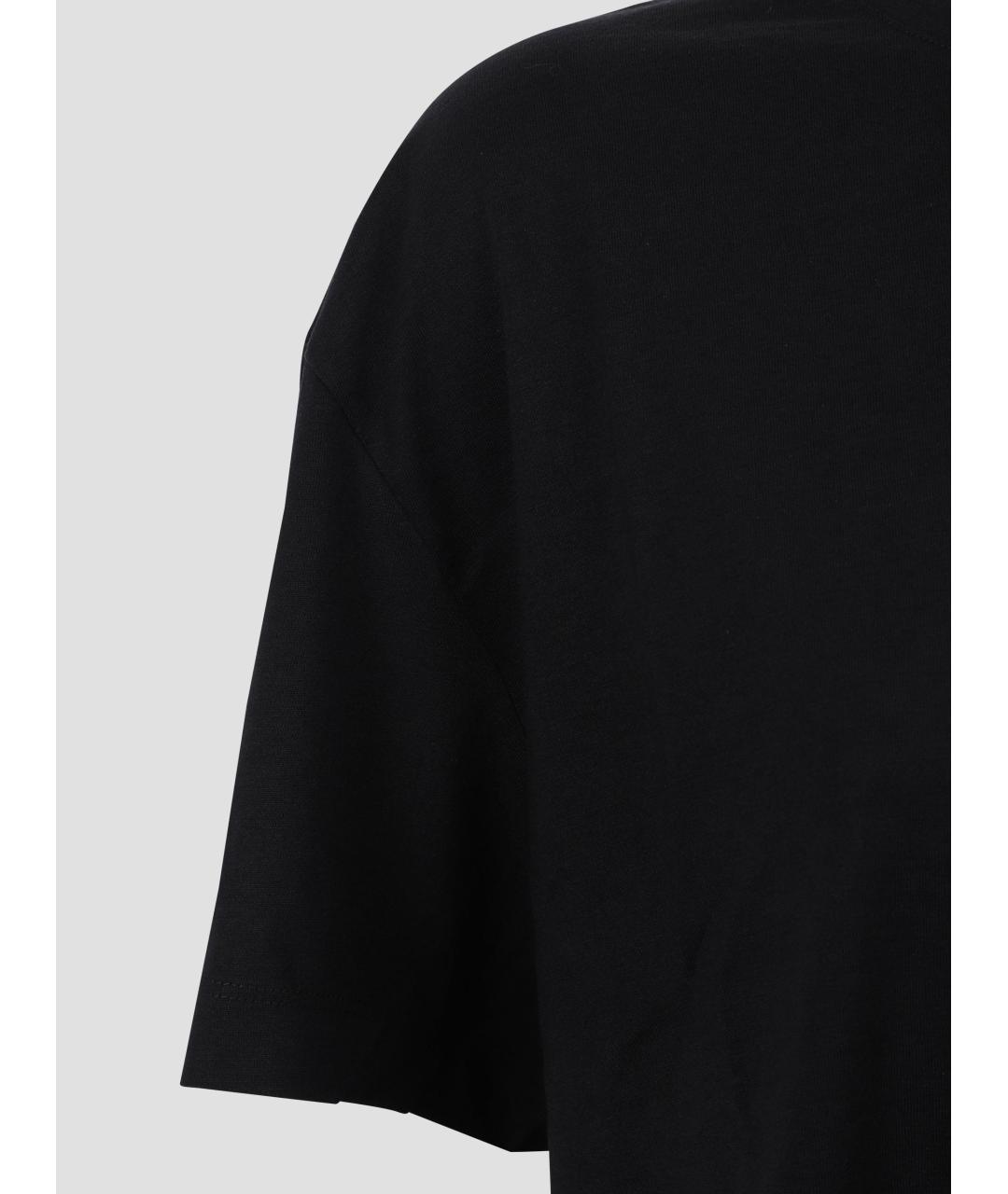 TOTEME Черная хлопковая футболка, фото 3