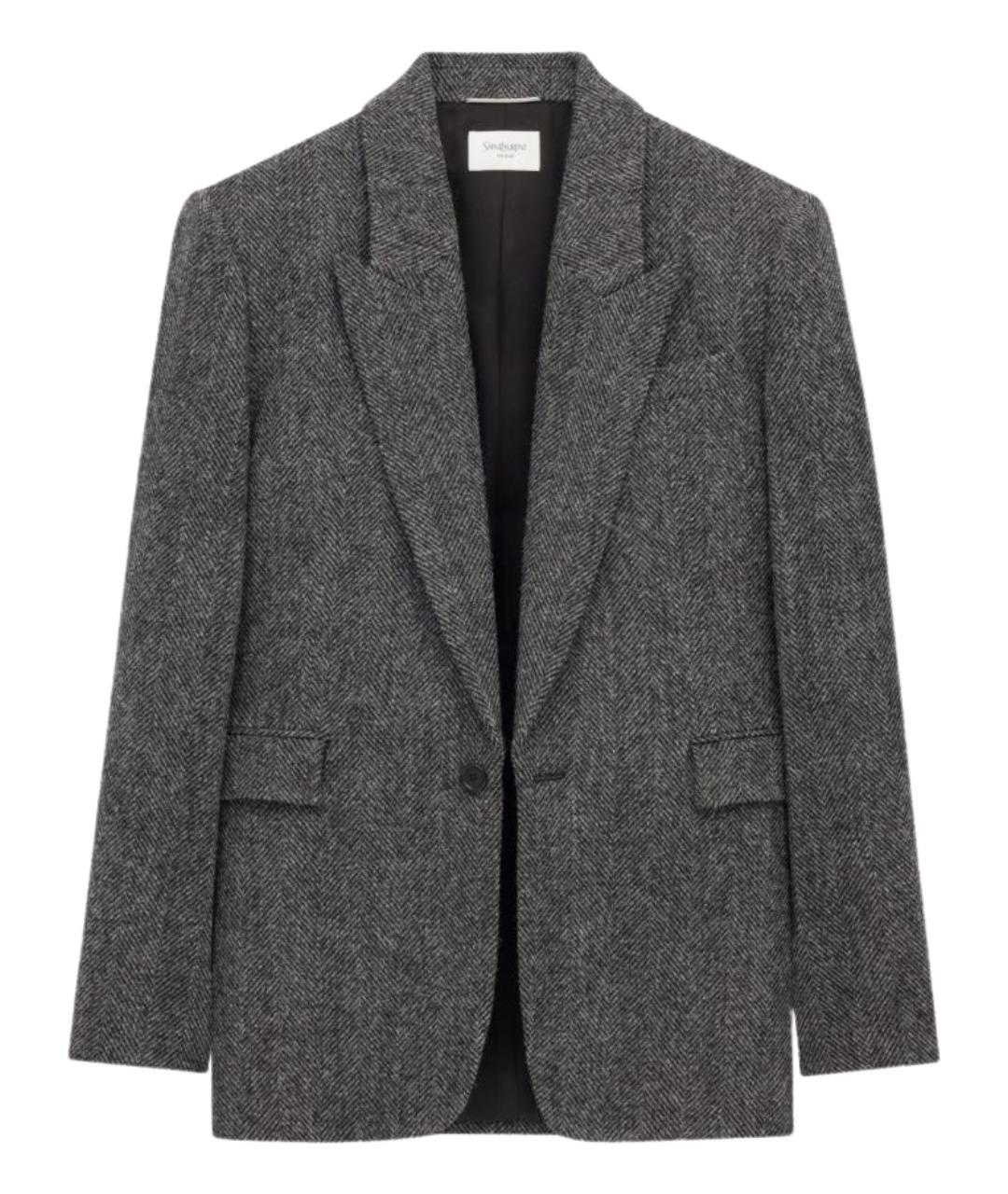 SAINT LAURENT Мульти шерстяной пиджак, фото 1