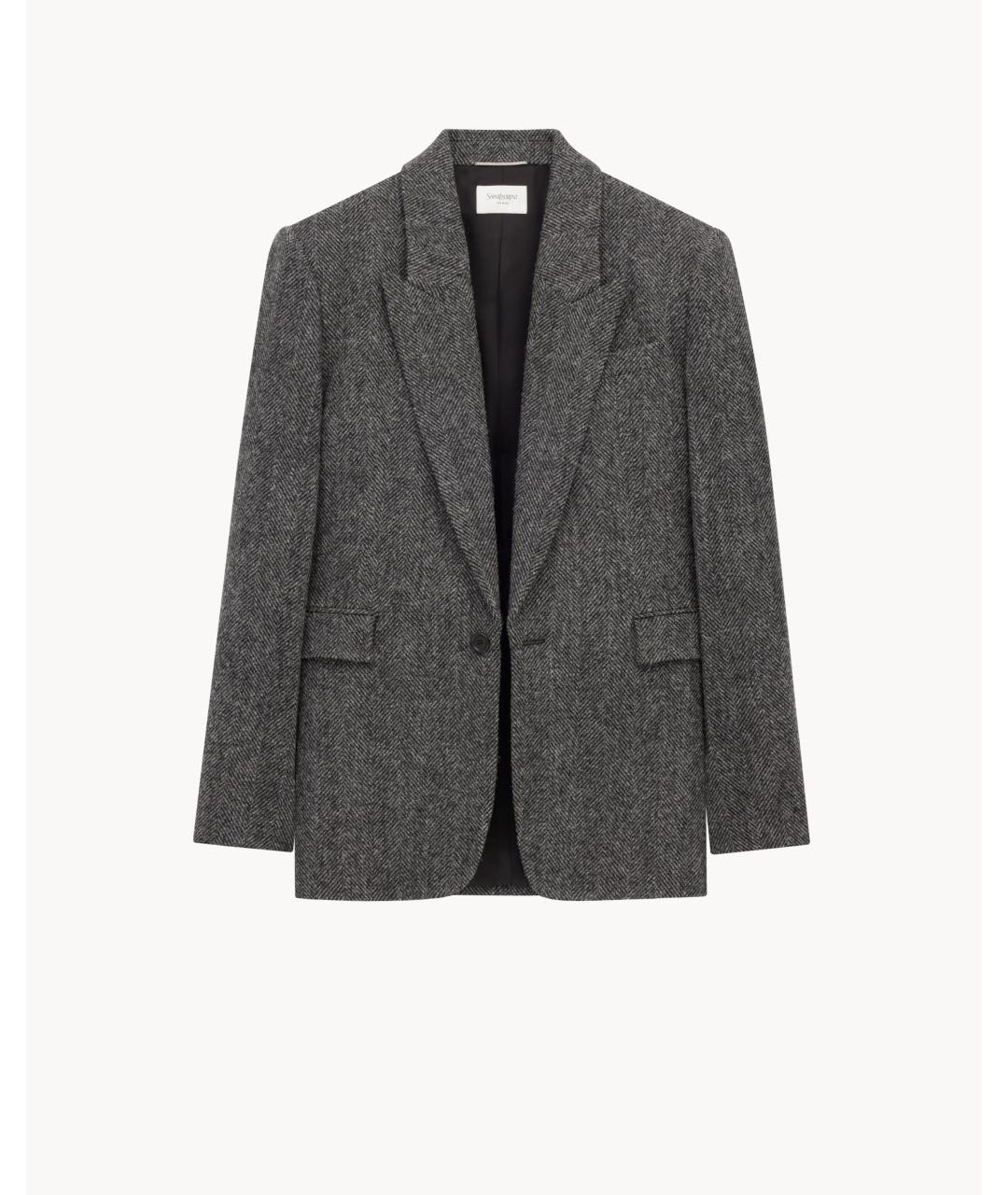 SAINT LAURENT Мульти шерстяной пиджак, фото 3