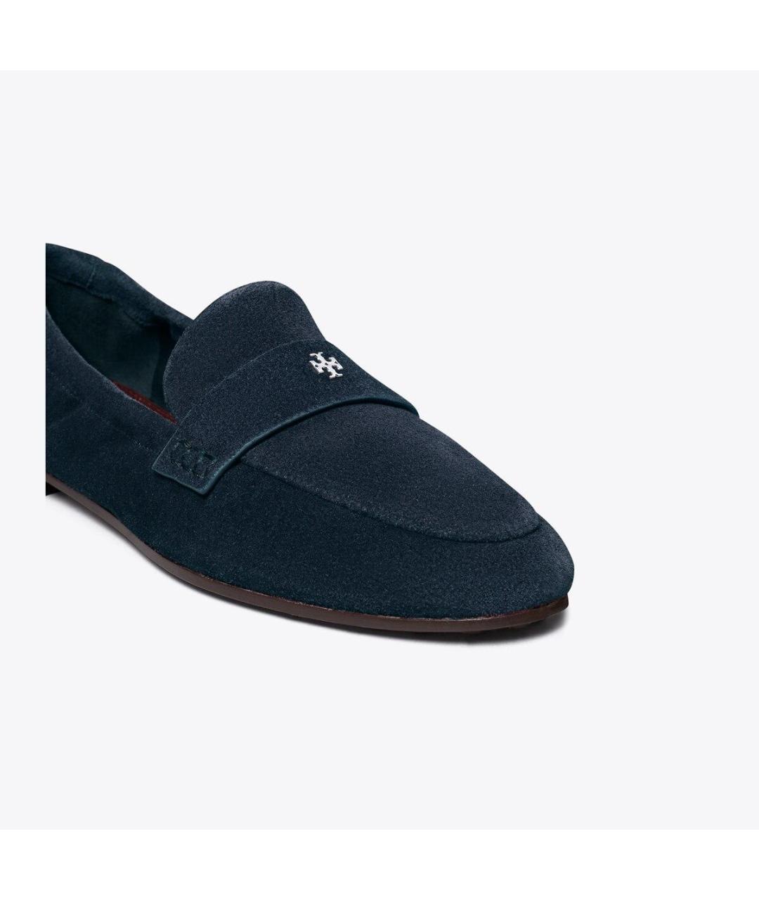 TORY BURCH Темно-синие замшевые лоферы, фото 2