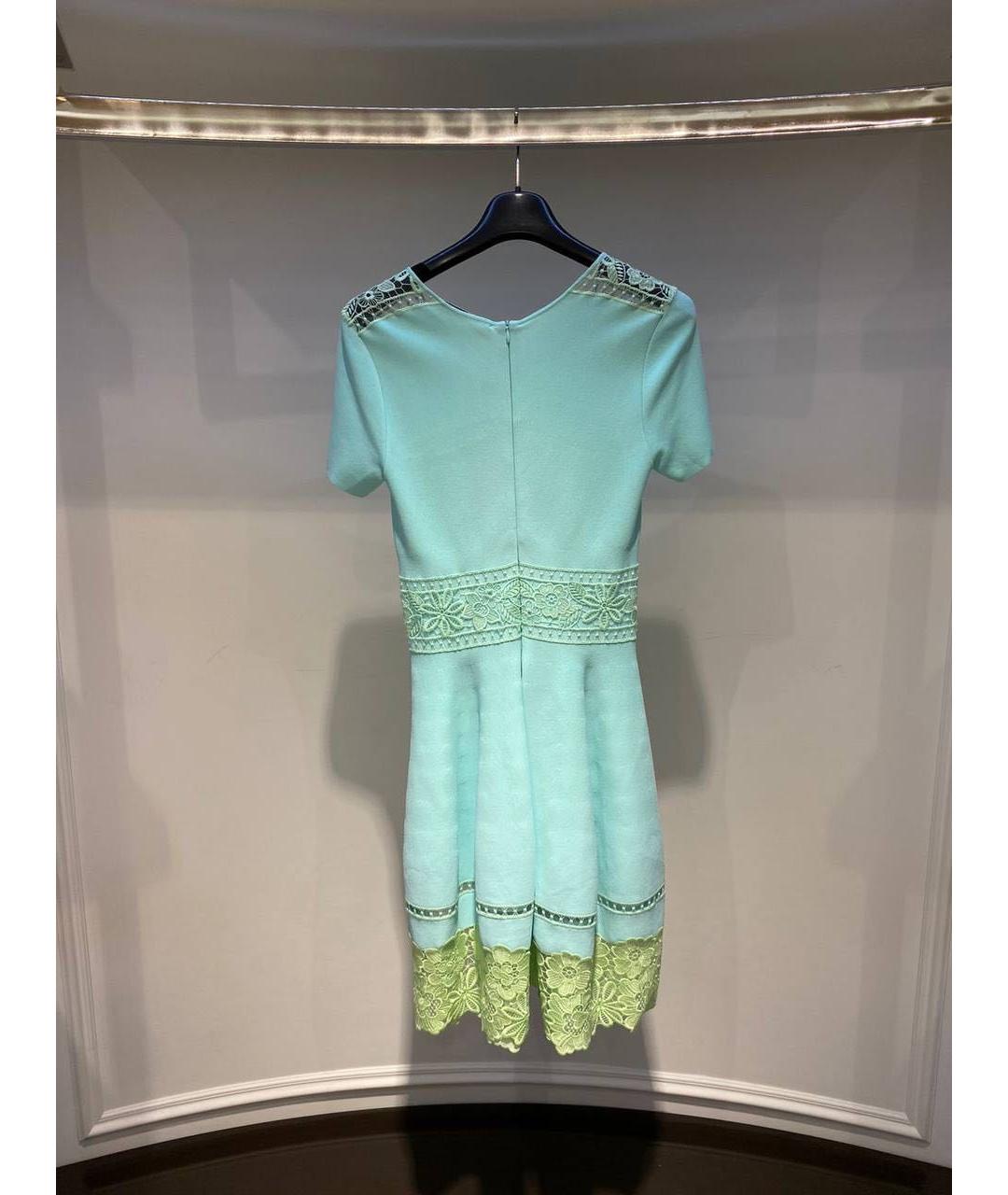 BLUMARINE Бирюзовое коктейльное платье, фото 2
