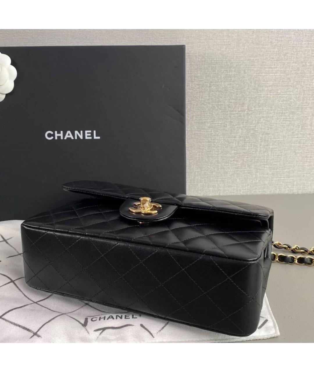 CHANEL Черная кожаная сумка через плечо, фото 4