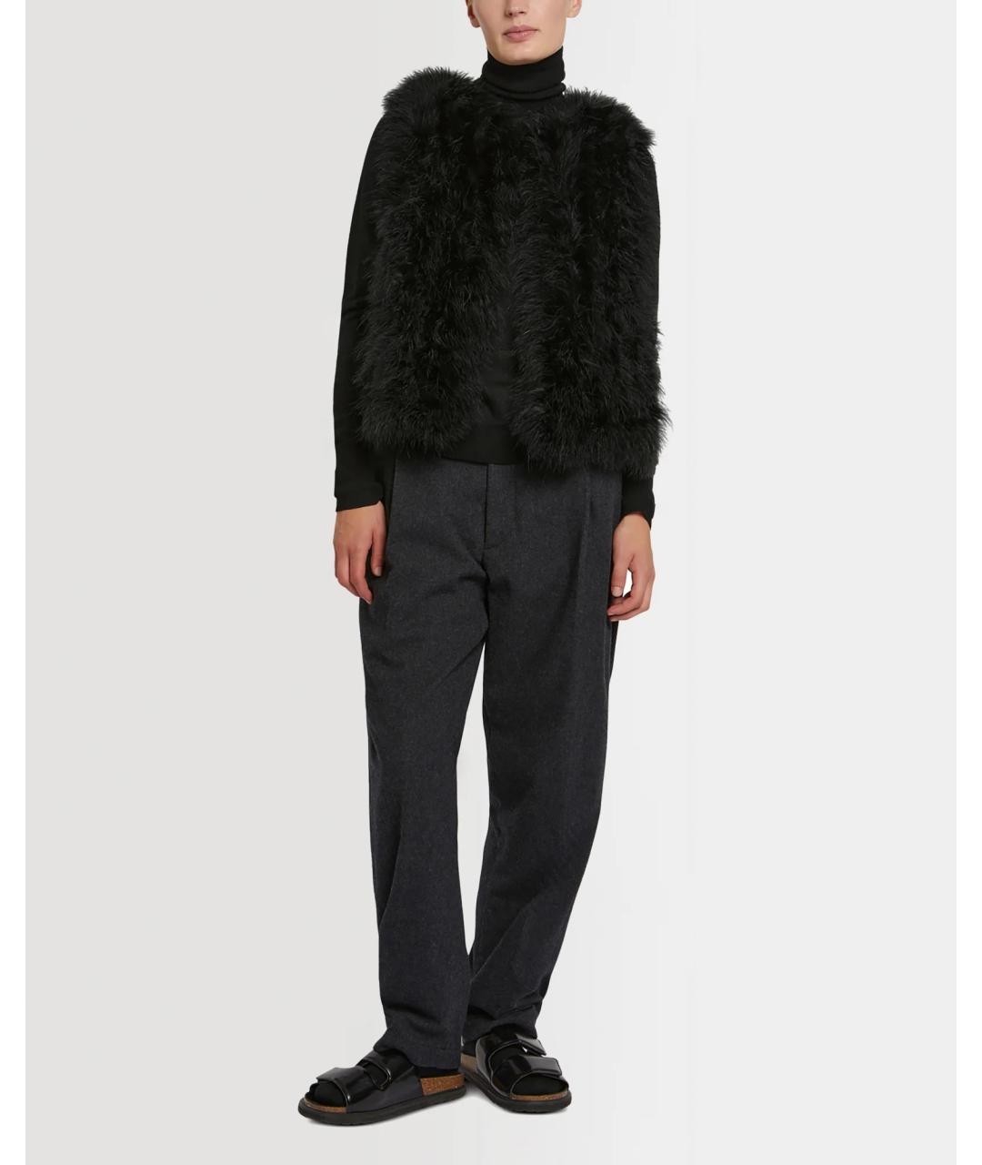 YVES SALOMON Черный жилет, фото 2