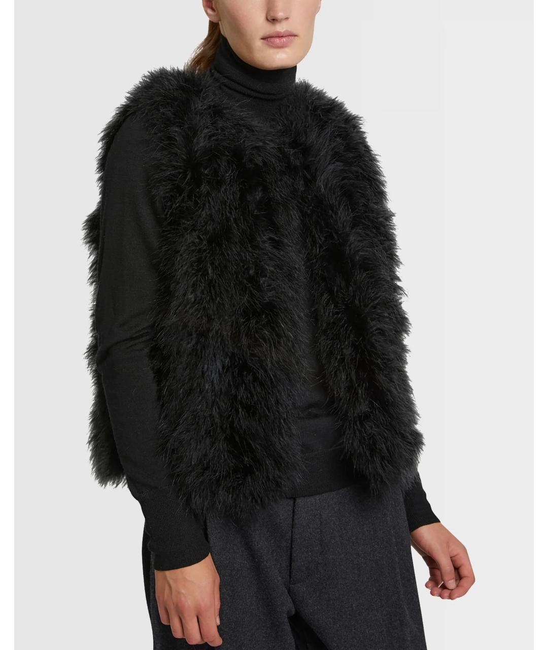 YVES SALOMON Черный жилет, фото 4