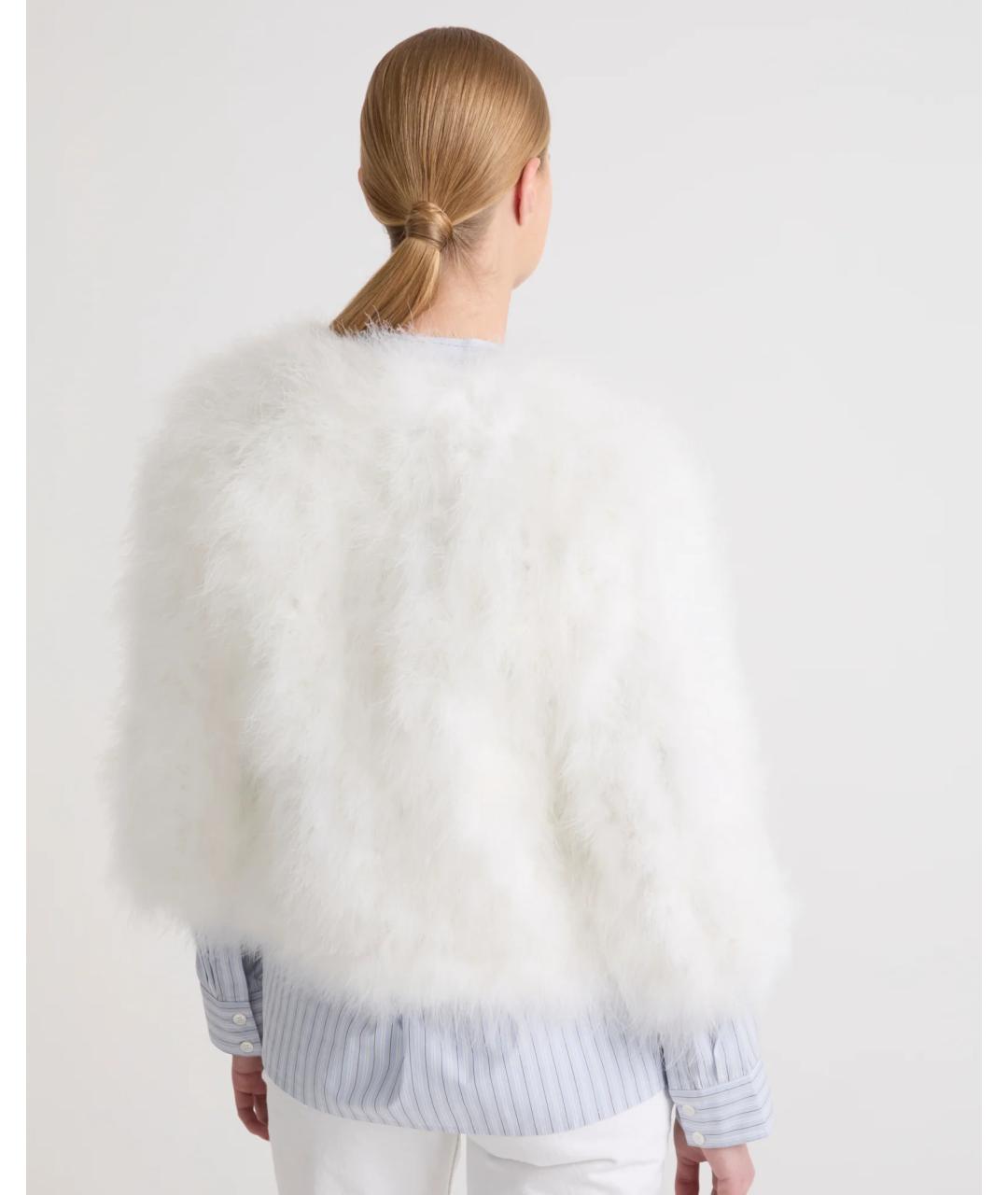YVES SALOMON Белая шуба, фото 4
