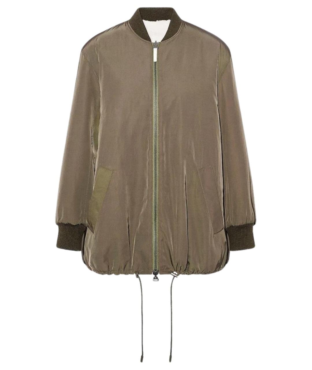 YVES SALOMON Хаки полиэстеровая куртка, фото 1