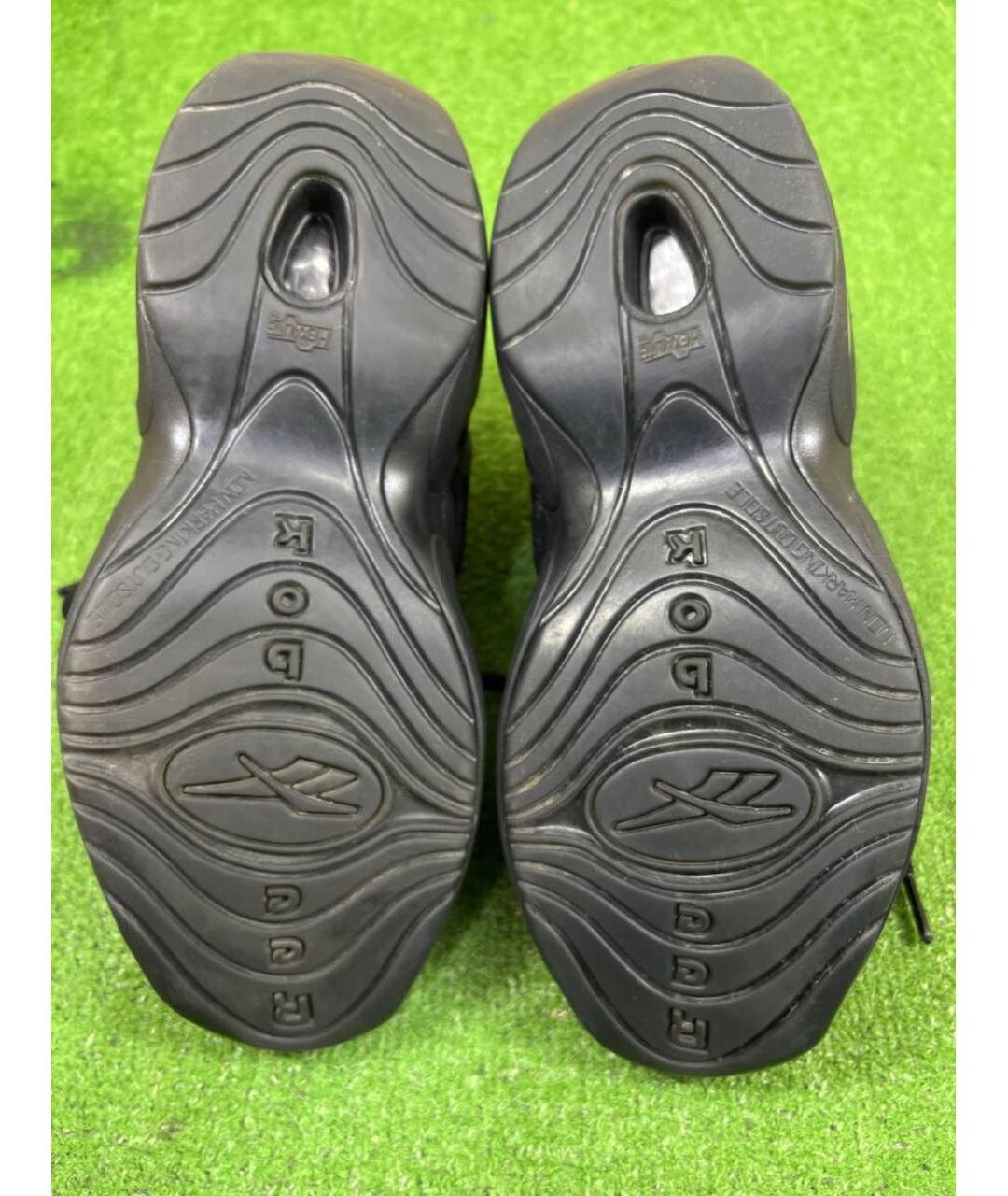 MAISON MARGIELA Черные кожаные кроссовки, фото 4