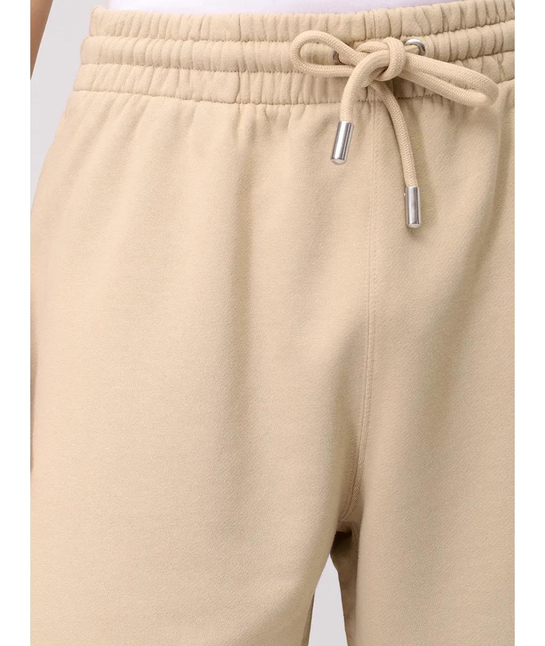 OFF-WHITE Бежевые хлопковые шорты, фото 5