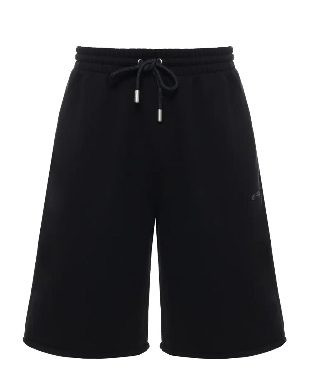 OFF-WHITE Черные хлопковые шорты, фото 1