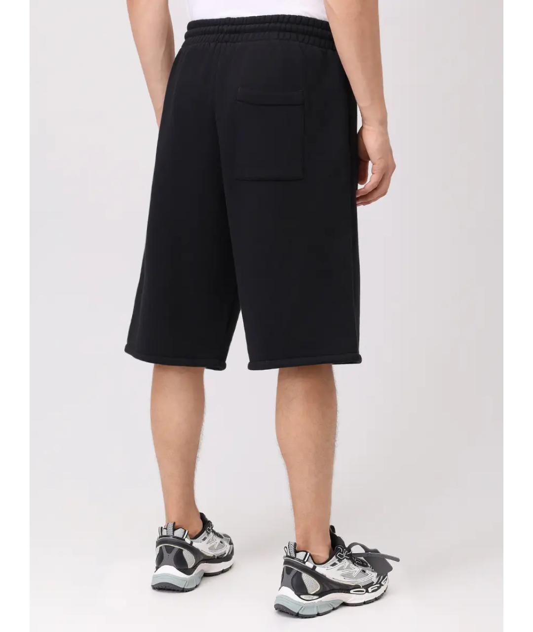 OFF-WHITE Черные хлопковые шорты, фото 3