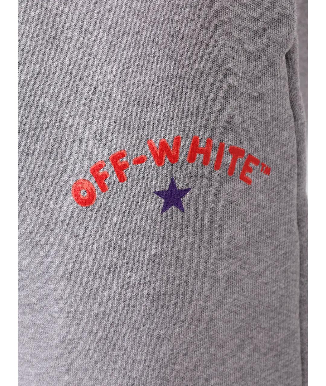 OFF-WHITE Серые хлопковые шорты, фото 6