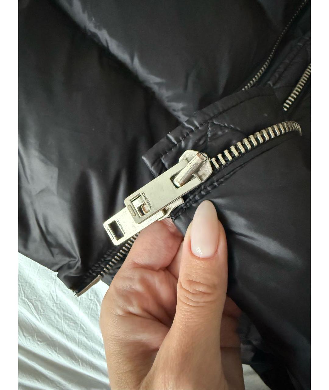 DIESEL Черный полиамидовый пуховик, фото 8