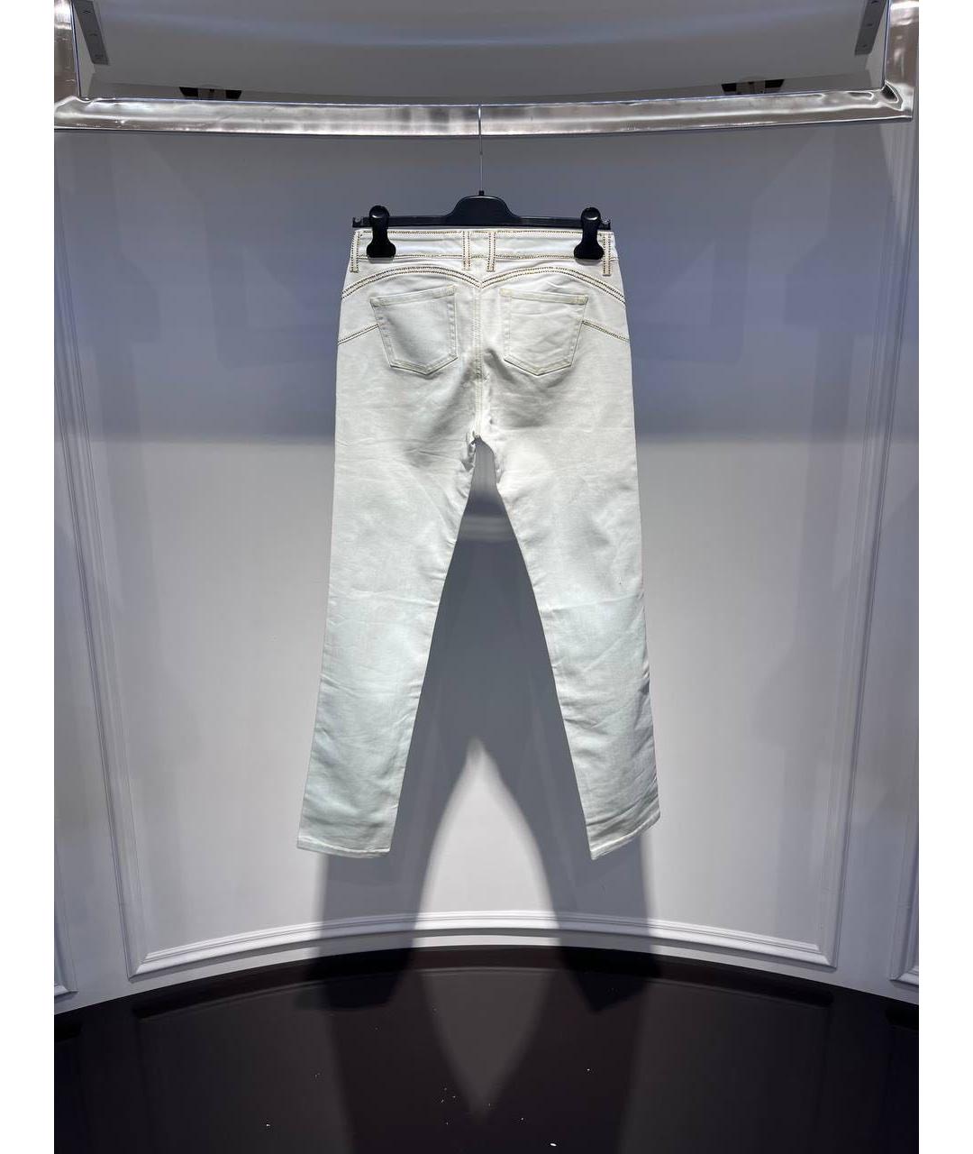 BLUMARINE Голубые хлопковые джинсы слим, фото 2