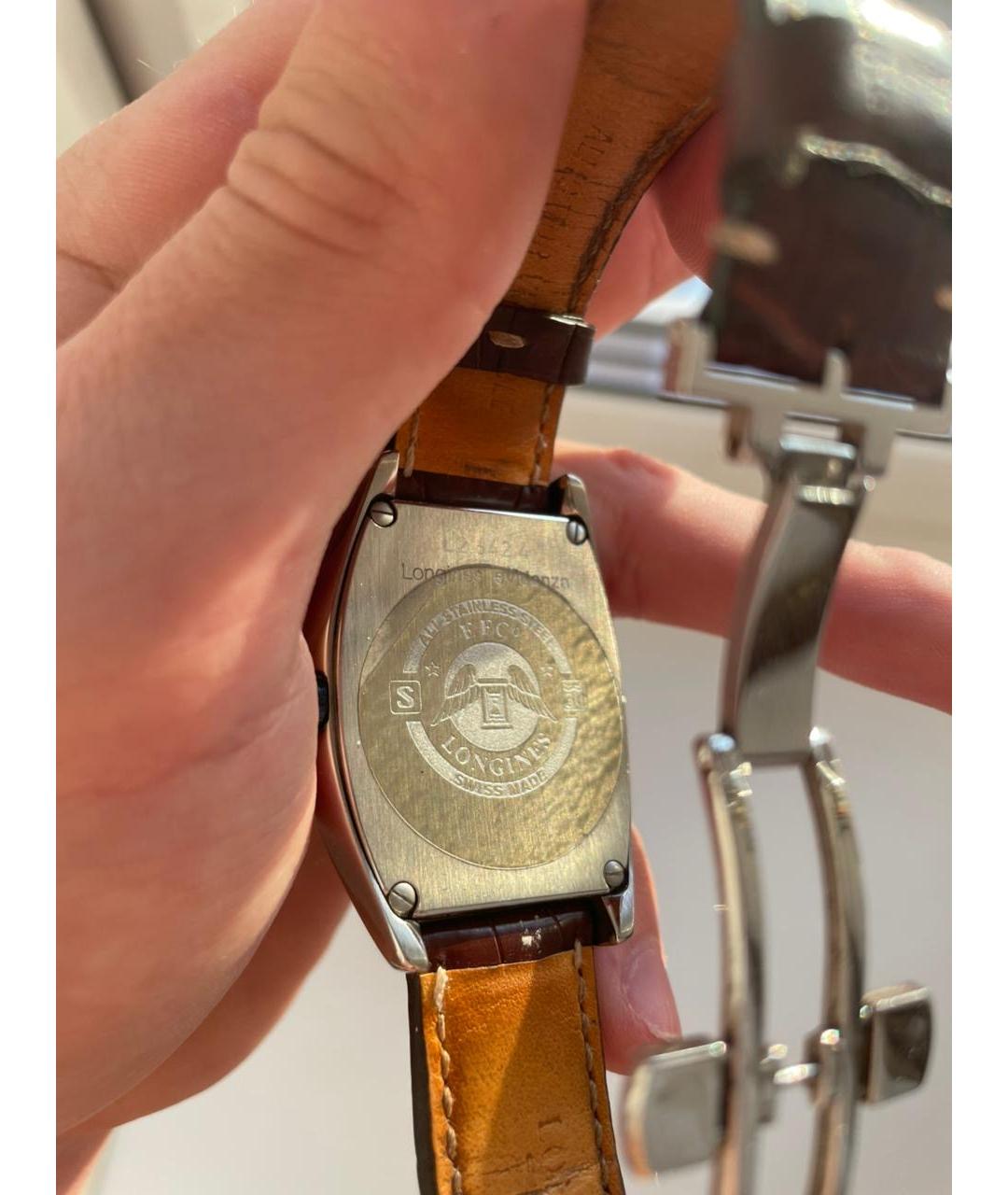 LONGINES Серебряные стальные часы, фото 3