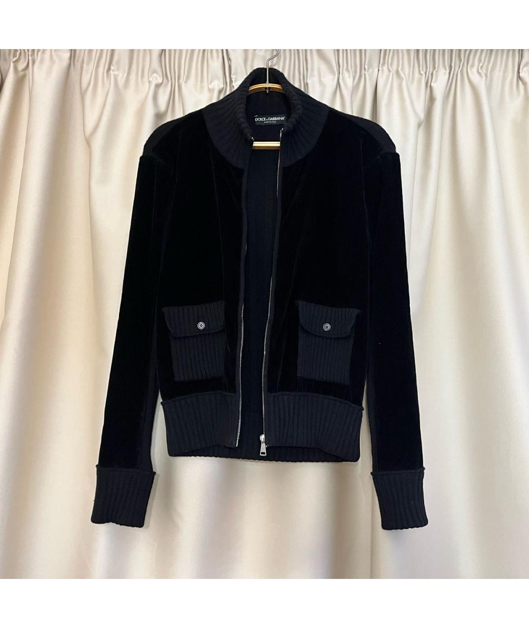 DOLCE&GABBANA Черный шерстяной кардиган, фото 2