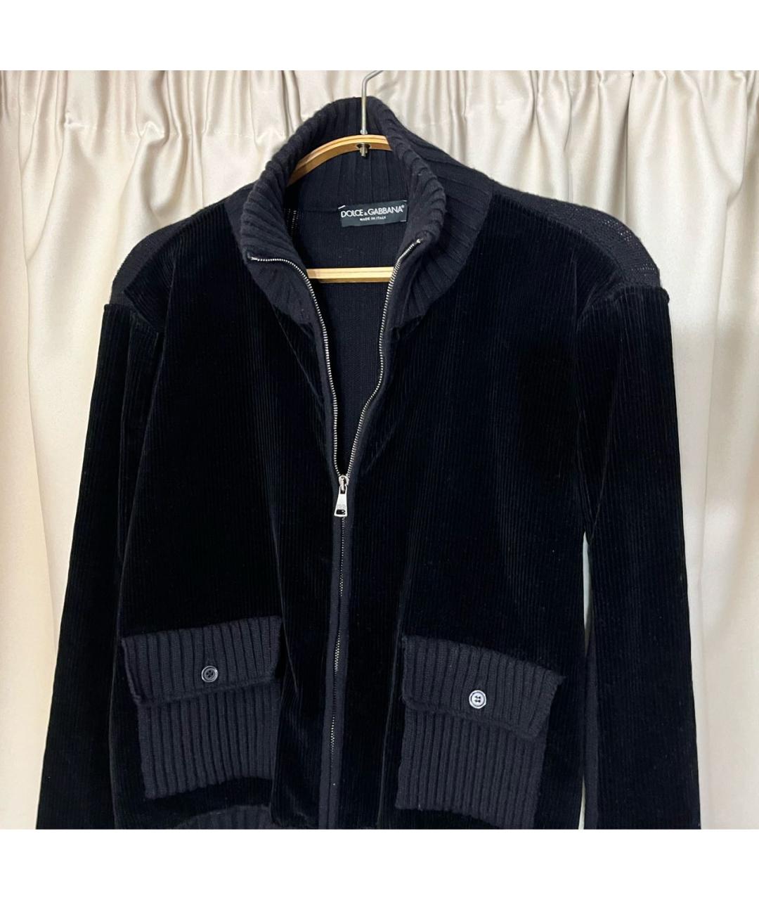 DOLCE&GABBANA Черный шерстяной кардиган, фото 5