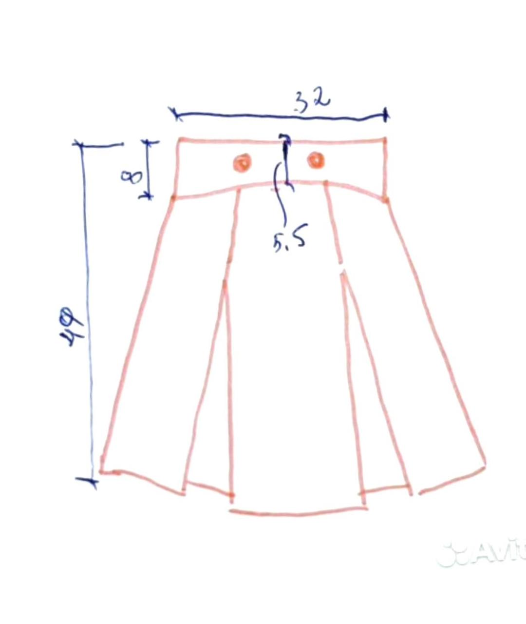 ELISABETTA FRANCHI Коралловая полиэстеровая юбка мини, фото 7