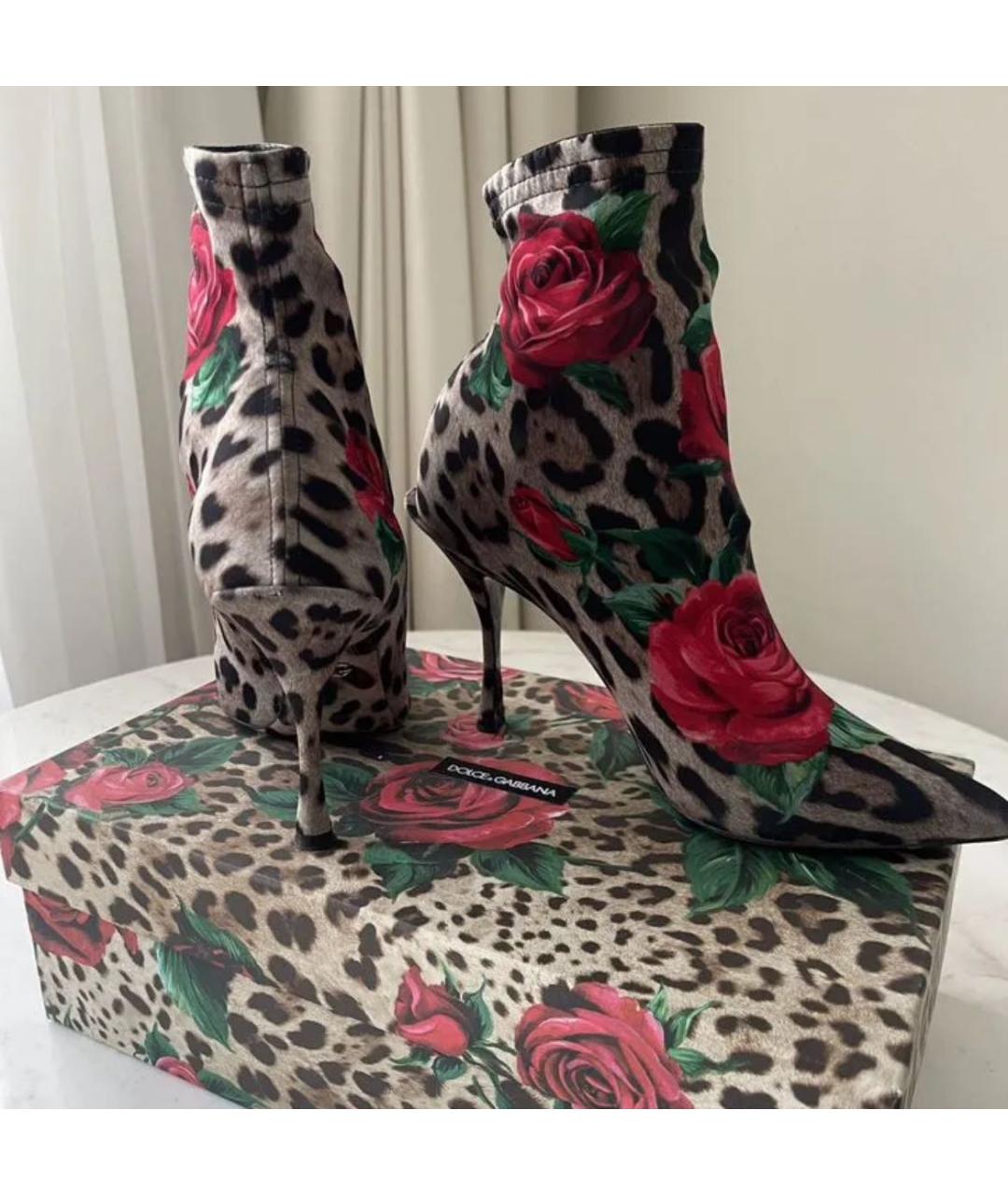 DOLCE&GABBANA Мульти кожаные ботильоны, фото 5