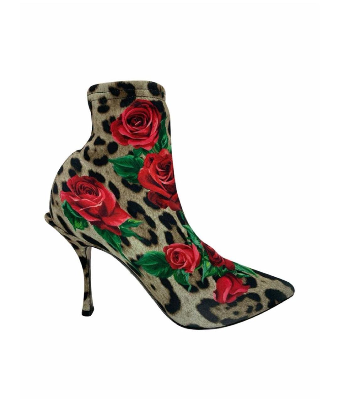 DOLCE&GABBANA Мульти кожаные ботильоны, фото 1