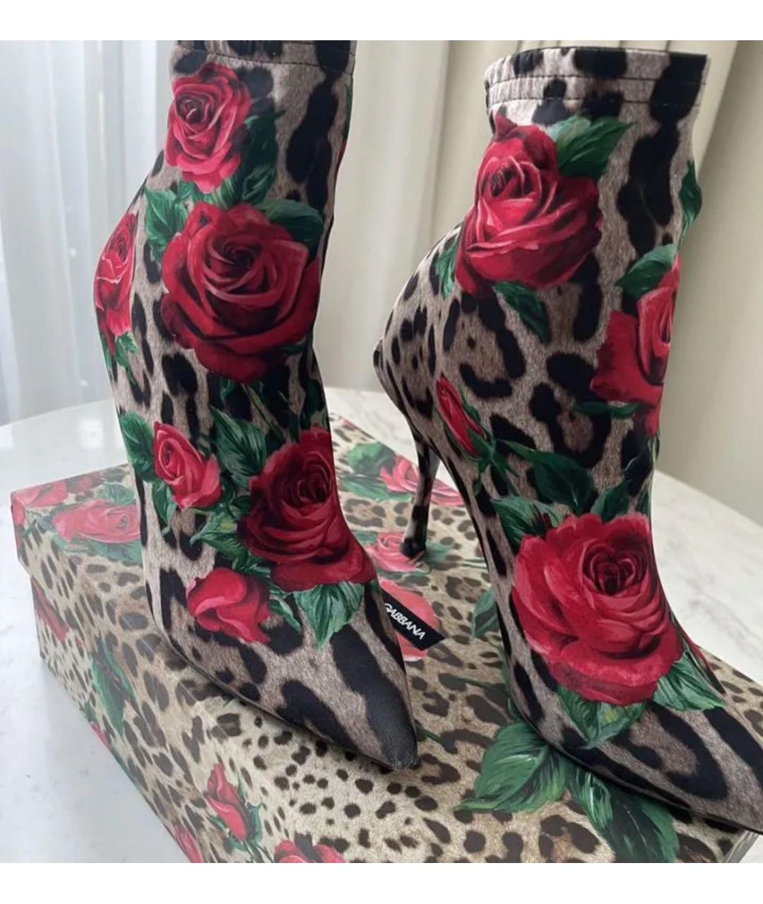 DOLCE&GABBANA Мульти кожаные ботильоны, фото 2