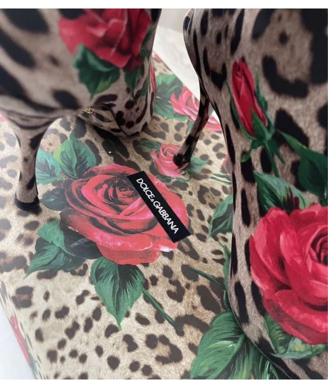 DOLCE&GABBANA Мульти кожаные ботильоны, фото 4