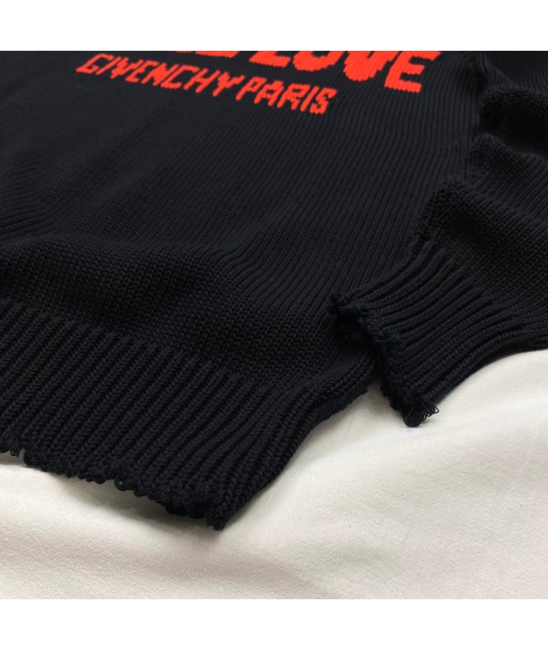 GIVENCHY Черный хлопковый джемпер / свитер, фото 5