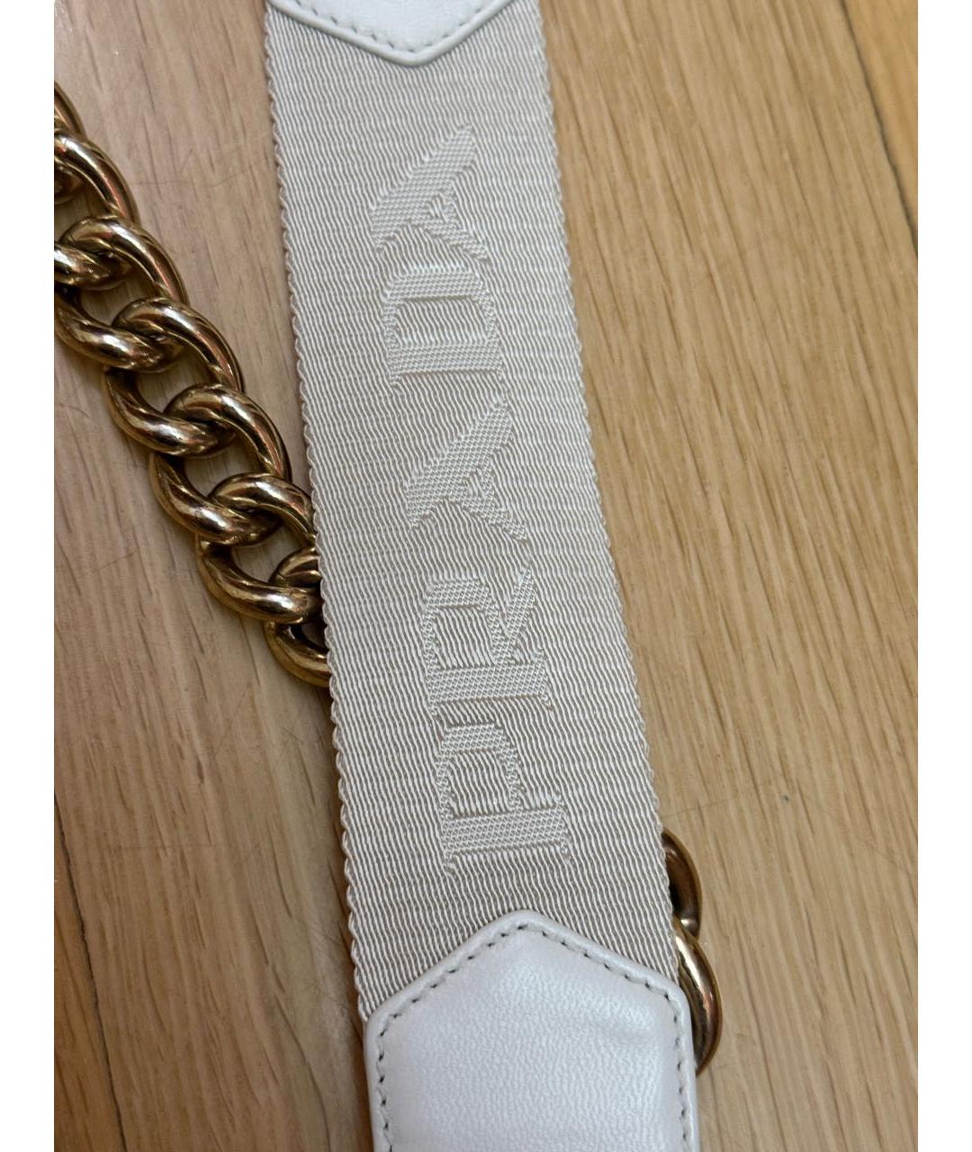 PRADA Белая кожаная сумка через плечо, фото 5