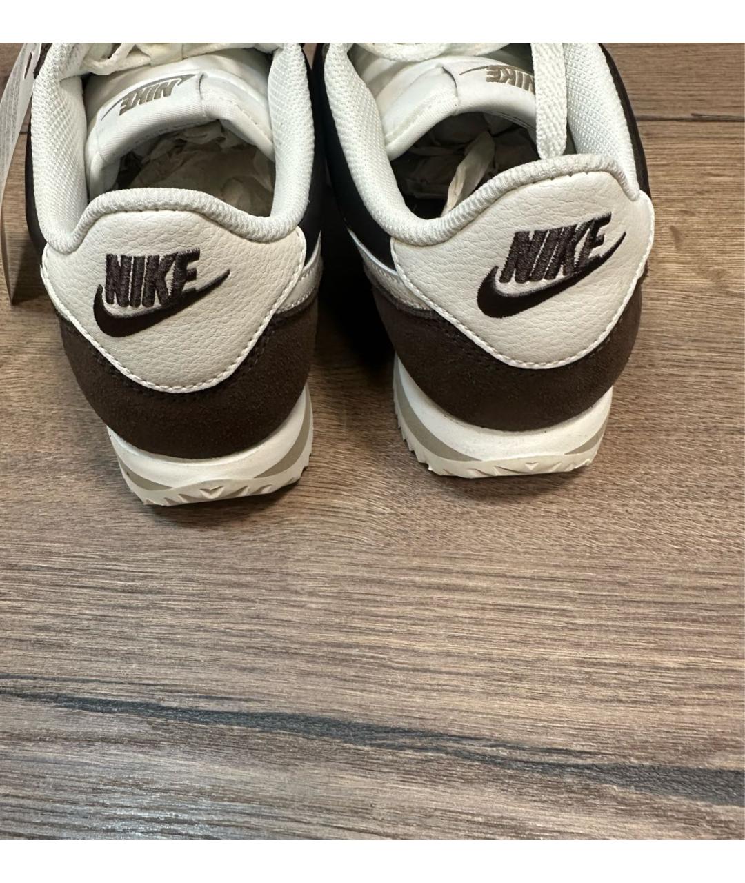 NIKE Коричневые текстильные кроссовки, фото 4