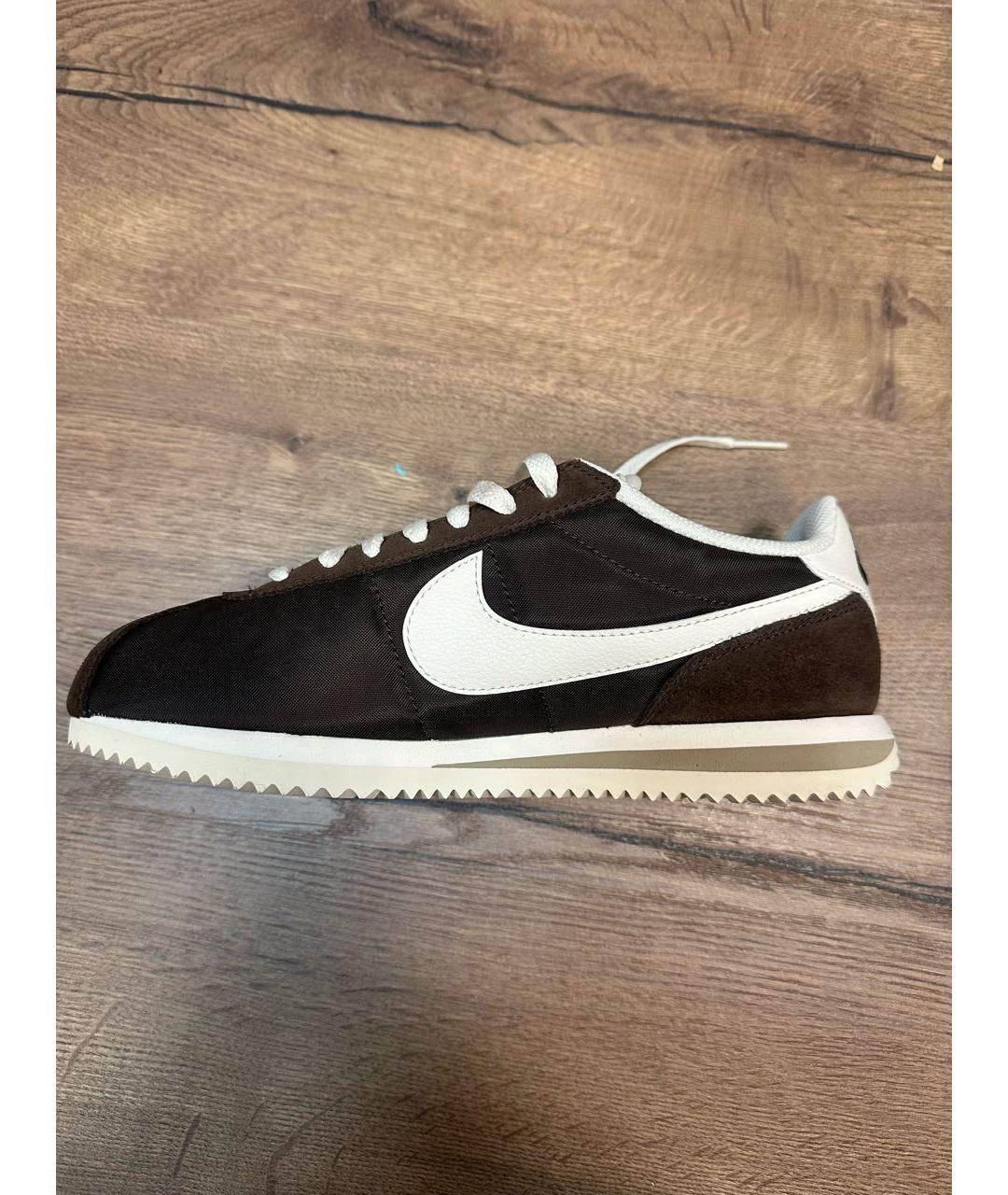 NIKE Коричневые текстильные кроссовки, фото 5