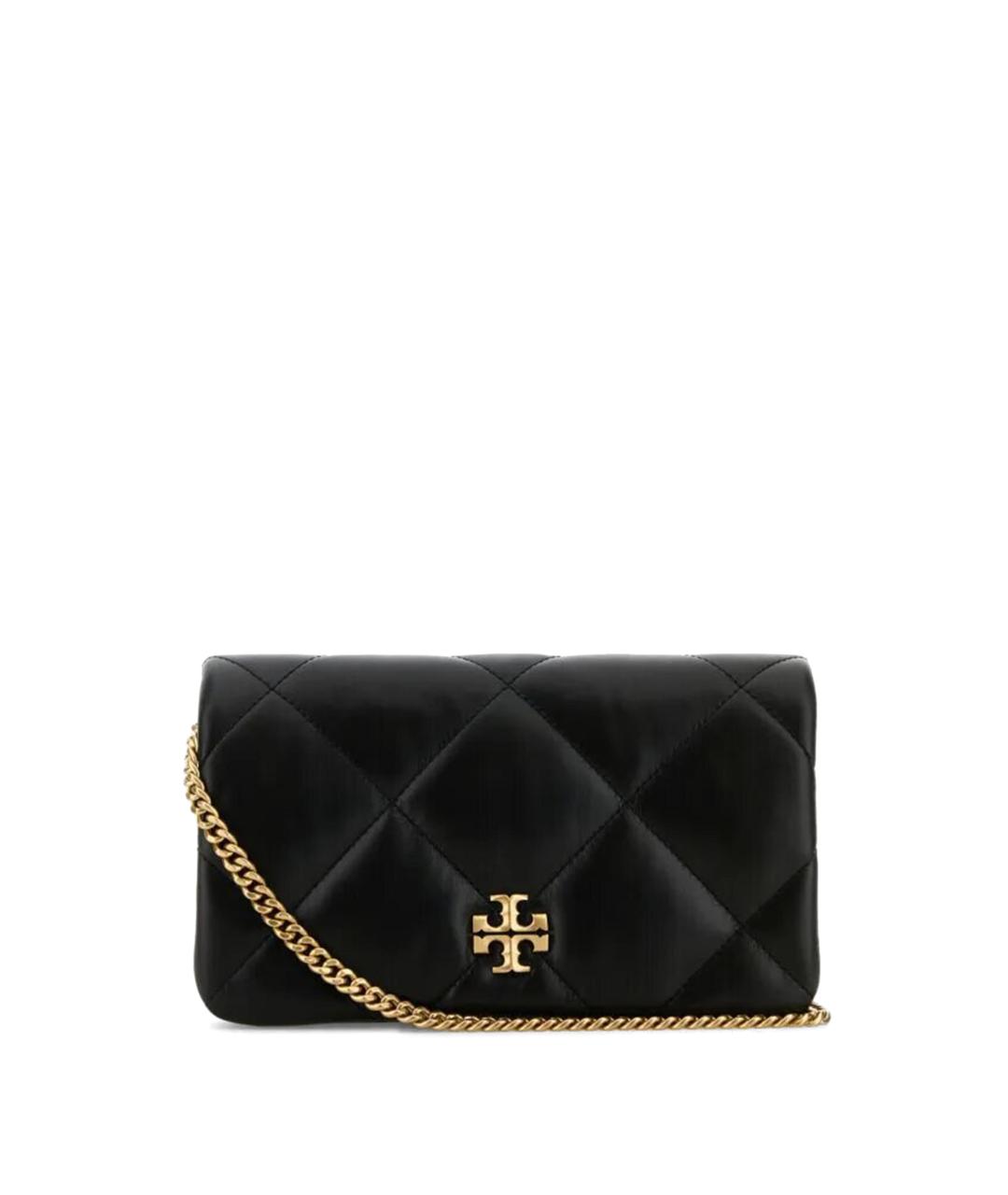 TORY BURCH Черный кожаный кошелек, фото 1