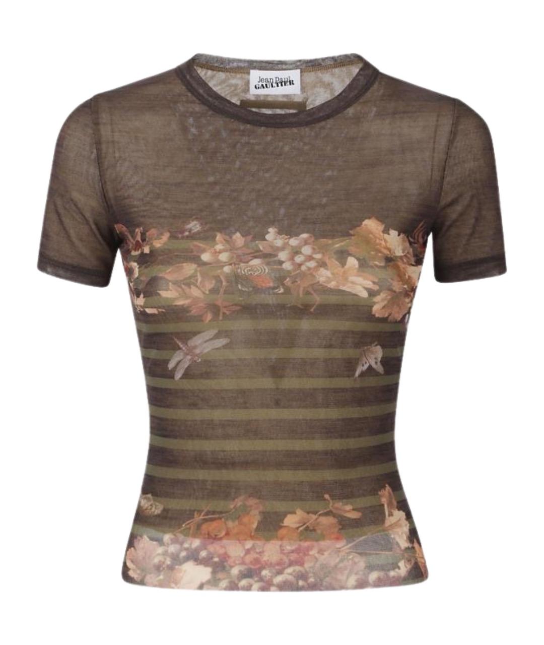 JEAN PAUL GAULTIER Мульти полиамидовая футболка, фото 1