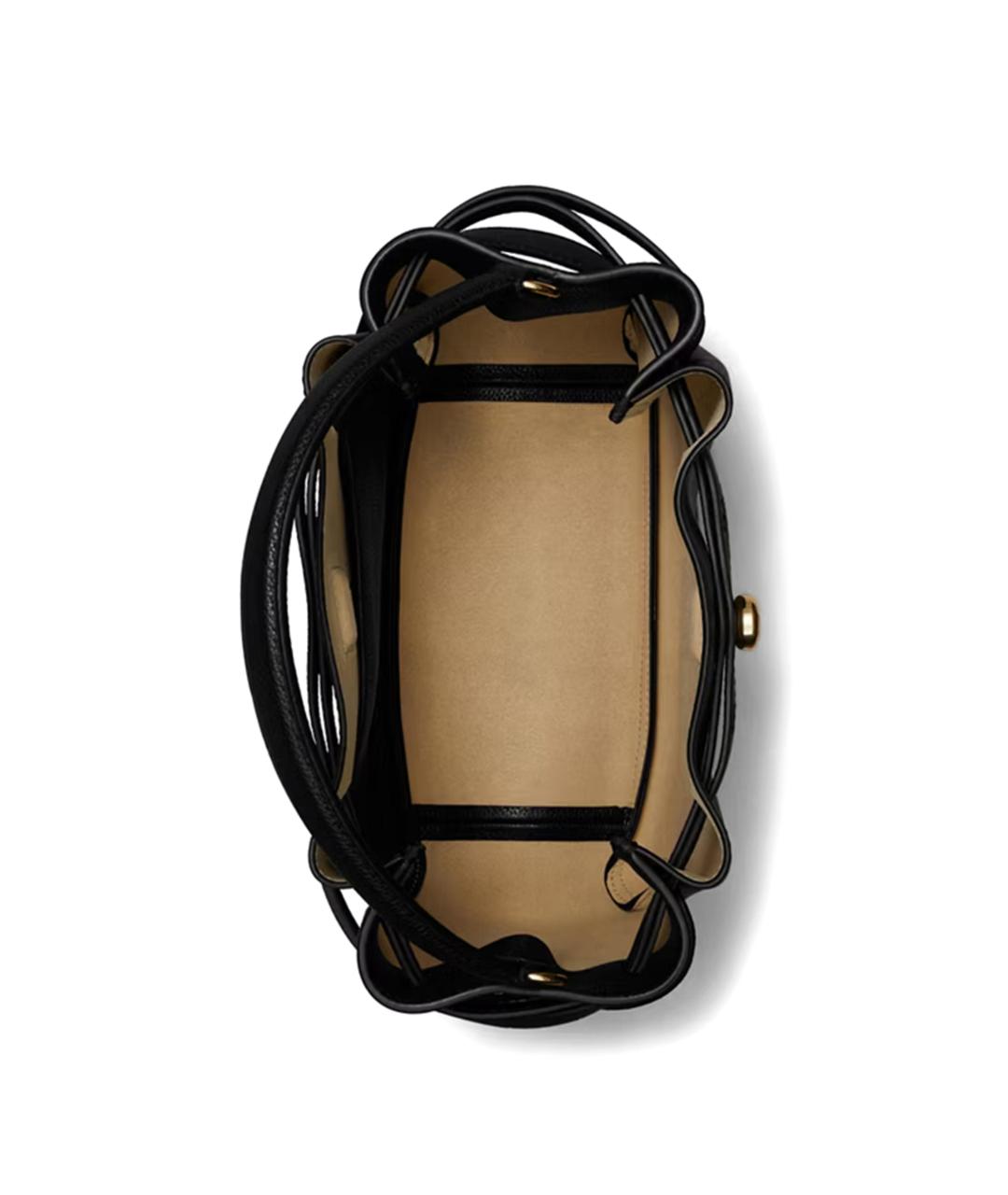 TORY BURCH Черная кожаная сумка через плечо, фото 3