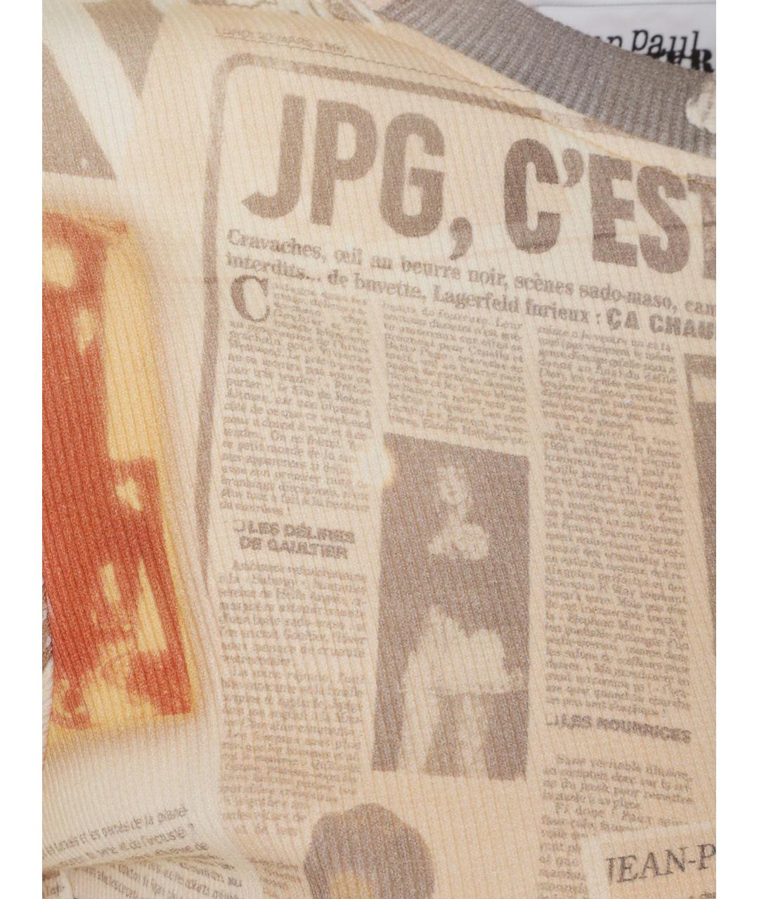 JEAN PAUL GAULTIER Мульти хлопковая футболка, фото 3