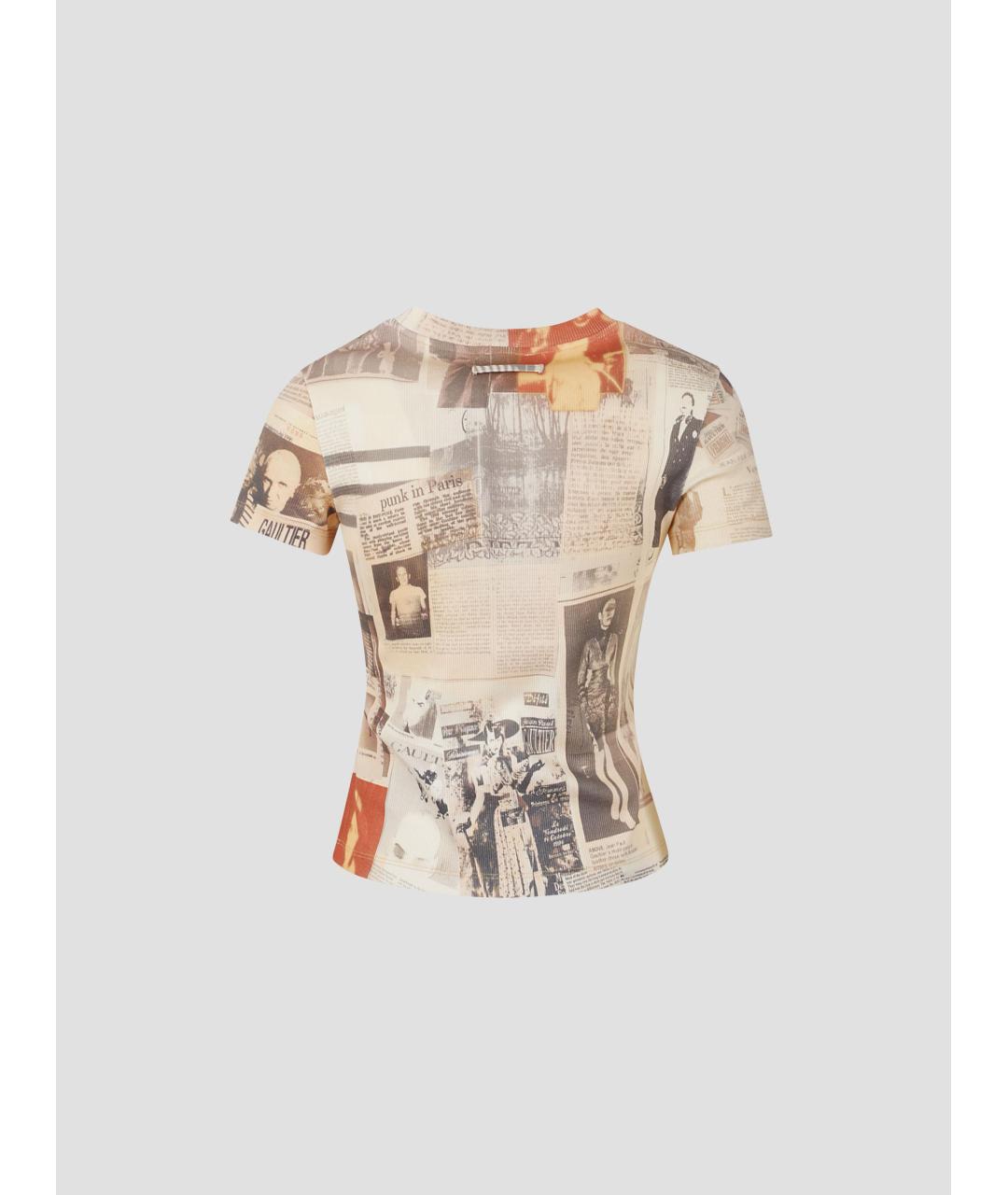 JEAN PAUL GAULTIER Мульти хлопковая футболка, фото 2