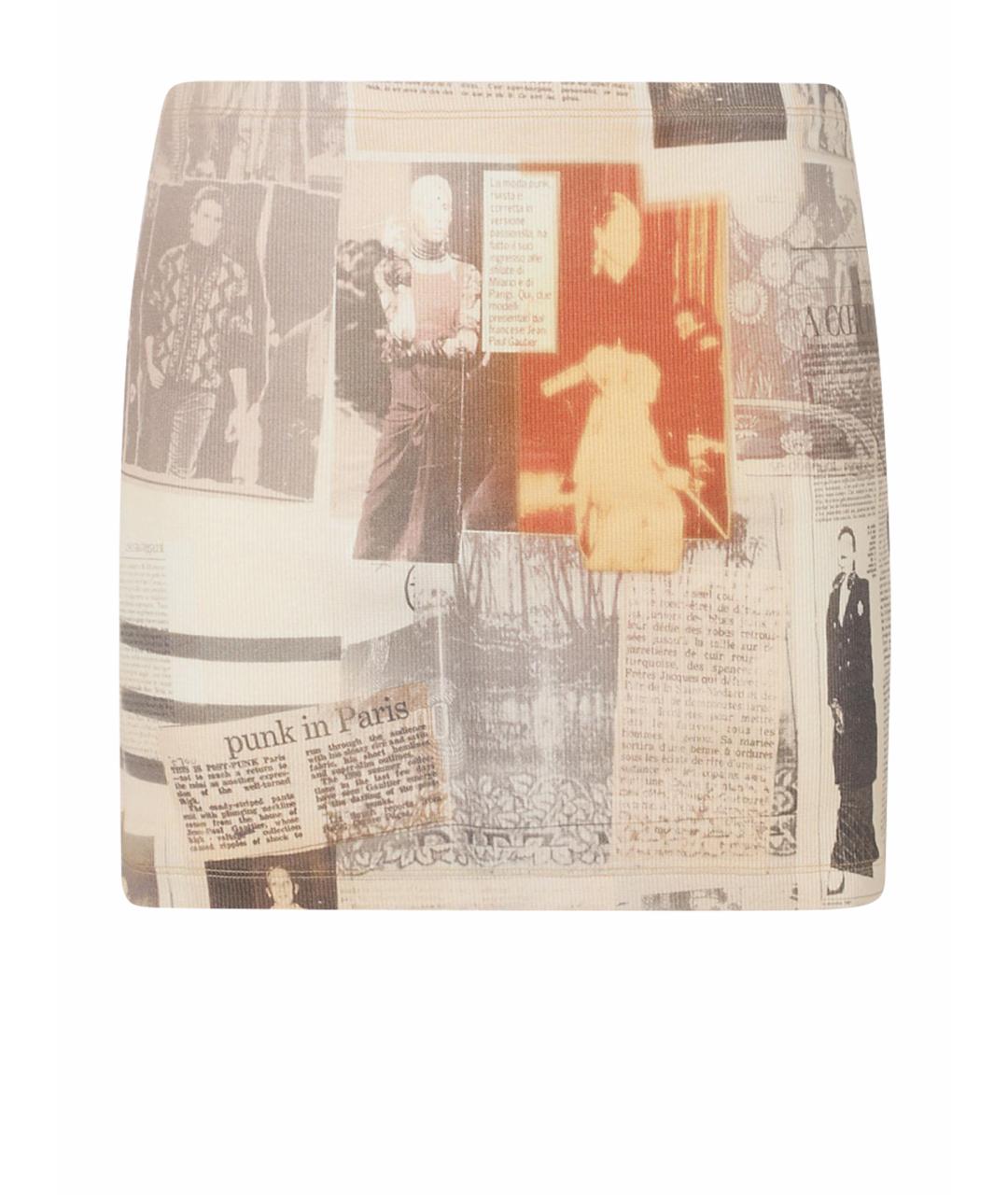 JEAN PAUL GAULTIER Мульти хлопковая юбка мини, фото 1