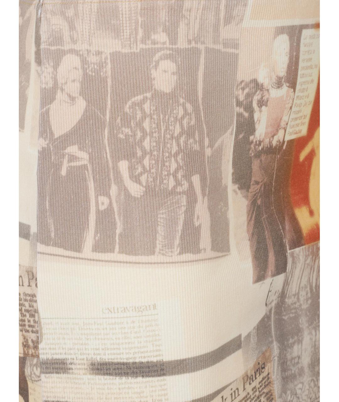 JEAN PAUL GAULTIER Мульти хлопковая юбка мини, фото 3