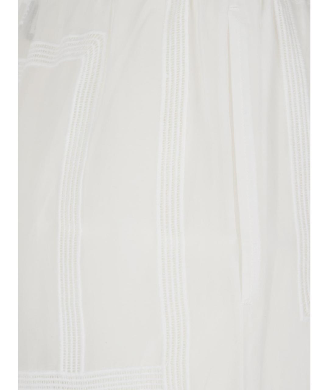 TOTEME Белые хлопковые прямые брюки, фото 2