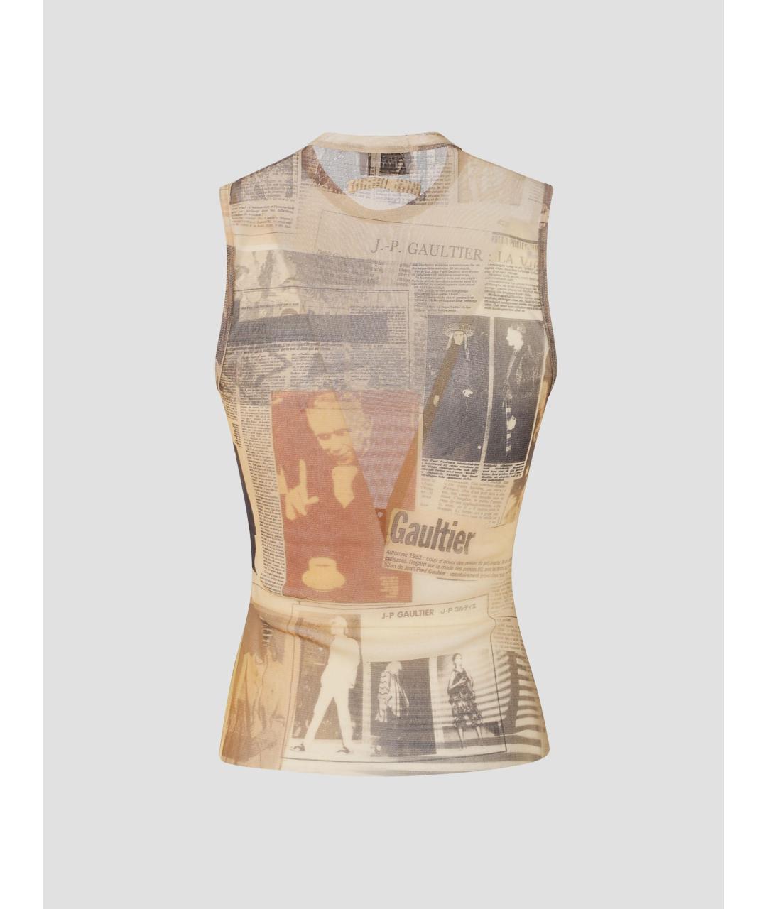 JEAN PAUL GAULTIER Мульти полиамидовая майка, фото 2