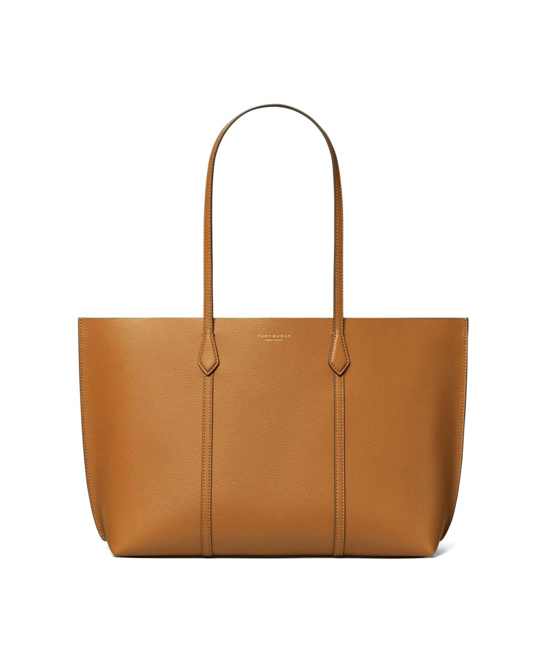 TORY BURCH Коричневая кожаная сумка тоут, фото 1