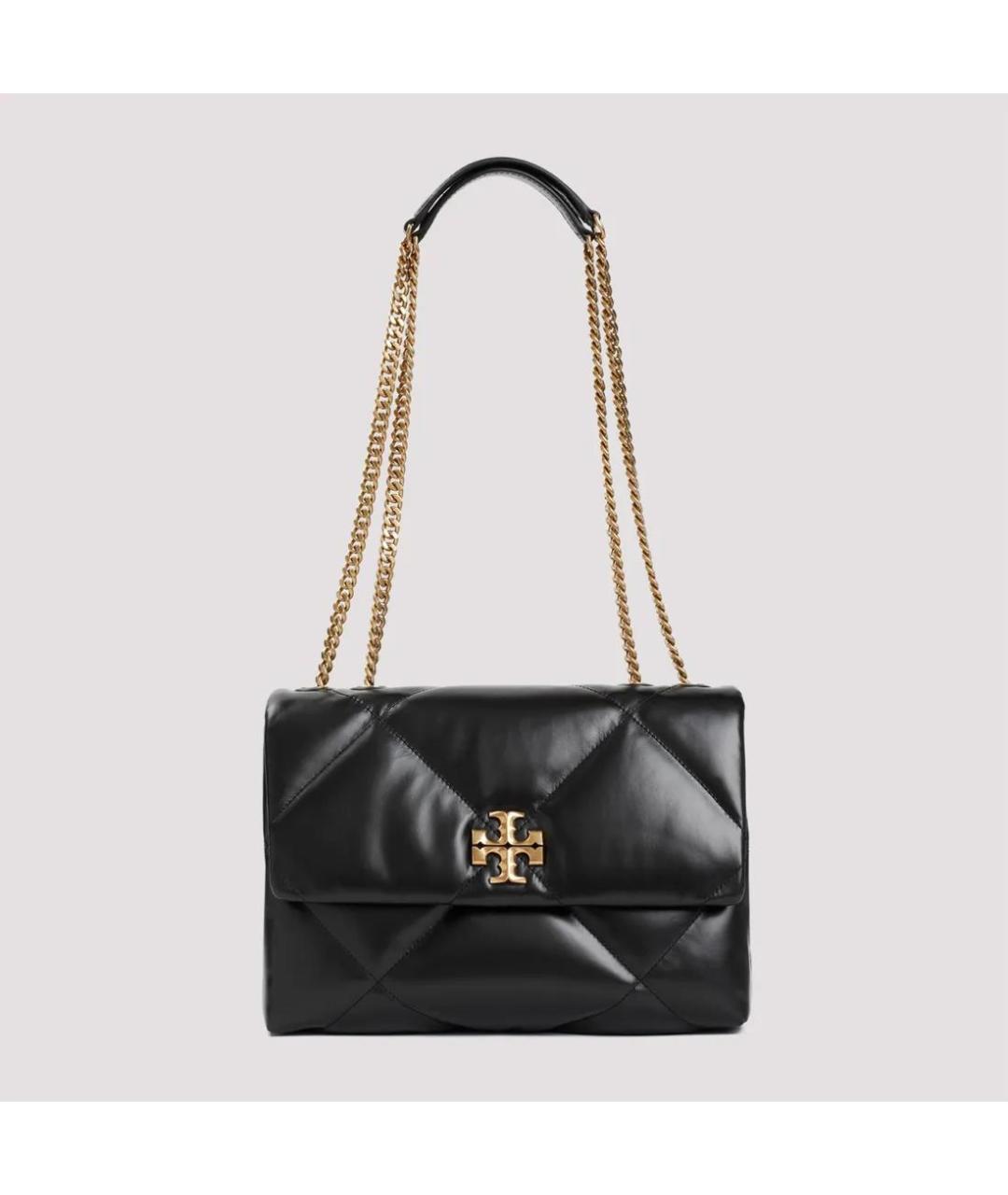 TORY BURCH Черная кожаная сумка через плечо, фото 5