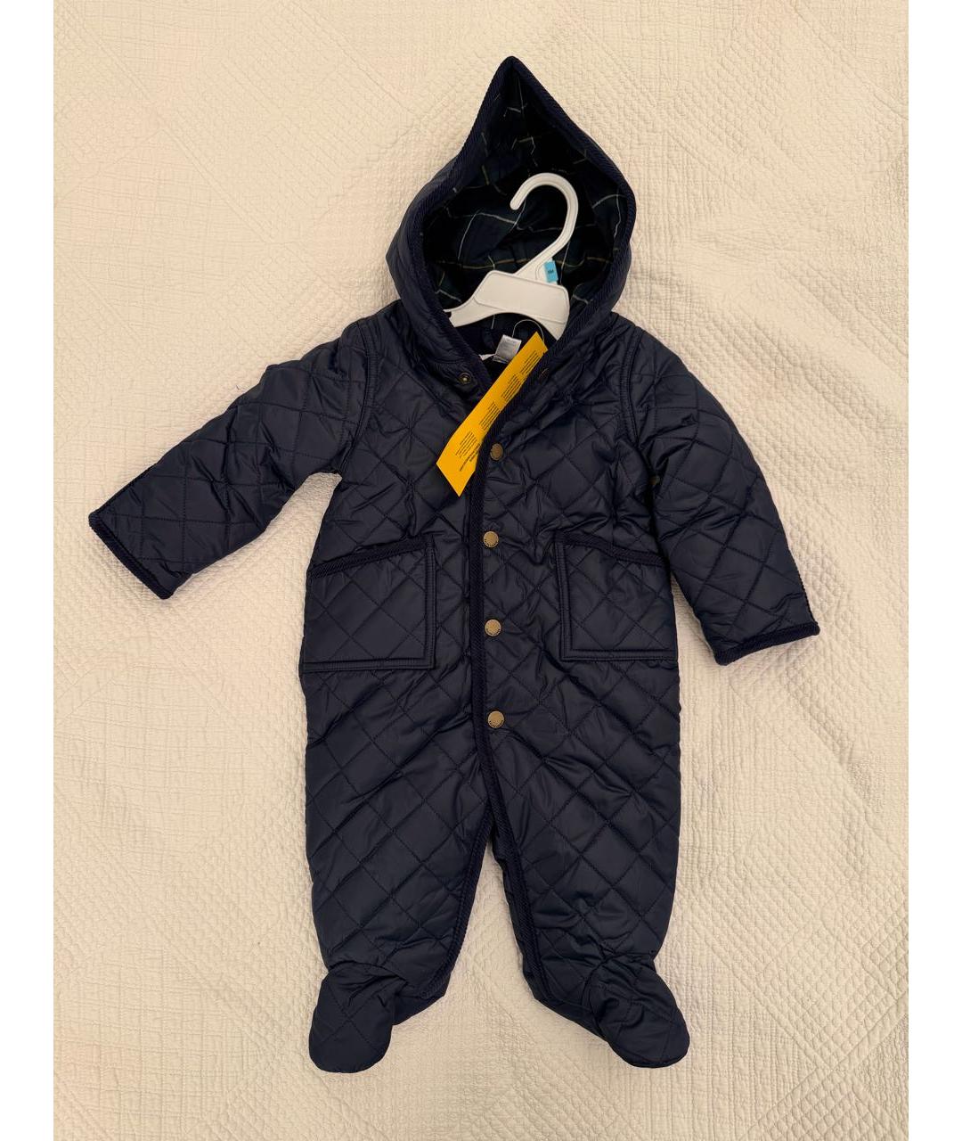 RALPH LAUREN KIDS Темно-синий полиэстеровый комбинезон, фото 4