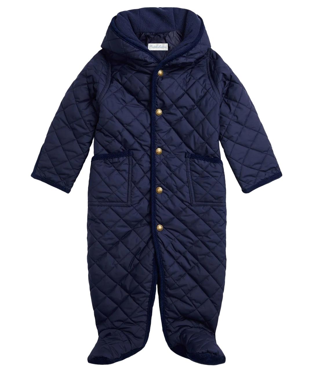 RALPH LAUREN KIDS Темно-синий полиэстеровый комбинезон, фото 1