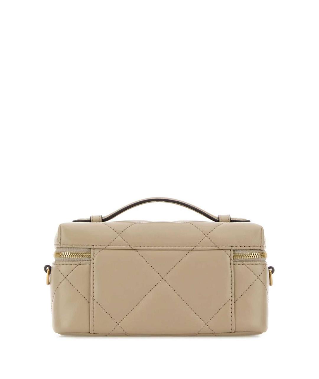 TORY BURCH Серая кожаная сумка с короткими ручками, фото 2