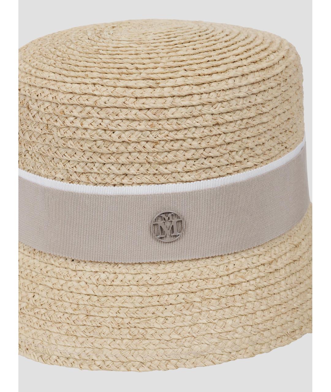 MAISON MICHEL Бежевая шляпа, фото 2