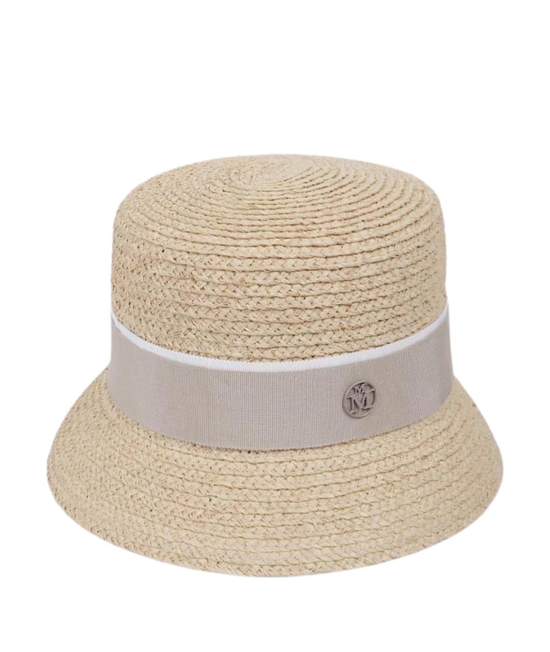 MAISON MICHEL Бежевая шляпа, фото 1